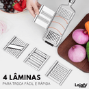 RalaMAX™ - Ralador Multiuso Em Aço Inox com 4 Lâminas + Brinde Exclusivo